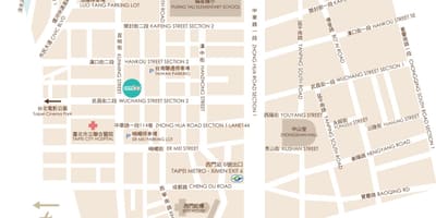 Ximending ತೈಪೆ ನಕ್ಷೆ